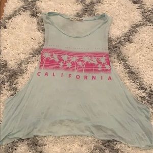 california teal tank top